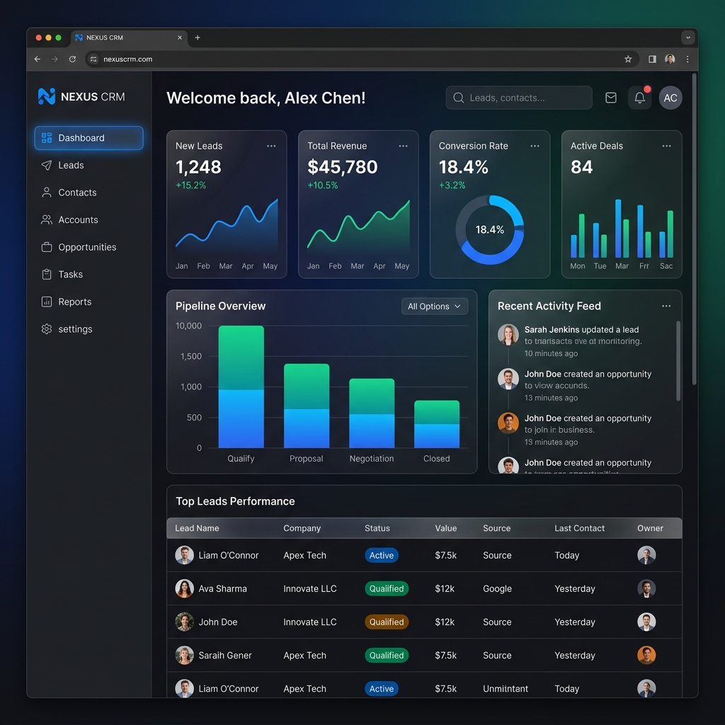 CRM Dashboard